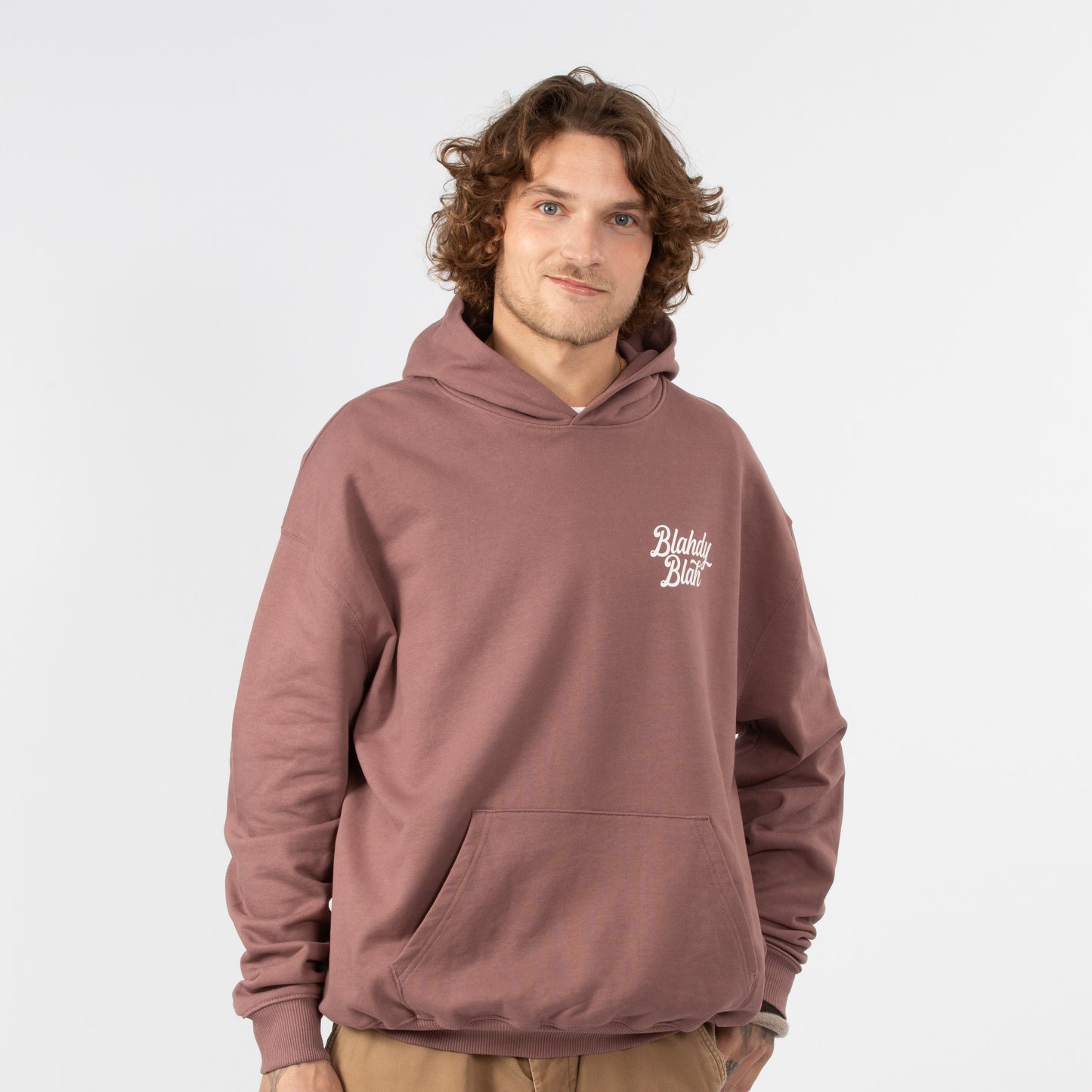 Easy Hoodie Light Mocha S M L XL Blahdy Blah