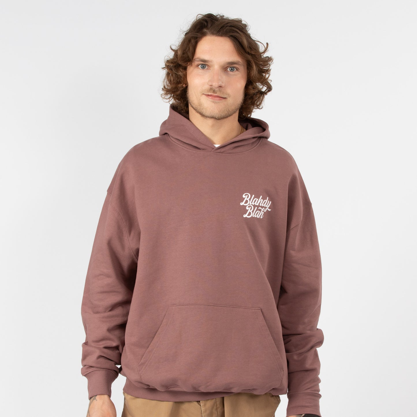 Easy Hoodie Light Mocha S M L XL Blahdy Blah